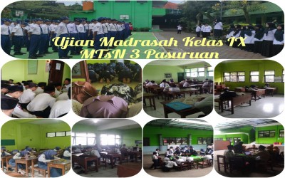 146 Siswa Ikuti Evaluasi Akhir, MTsN 3 Pasuruan Gelar Ujian Madrasah 2026